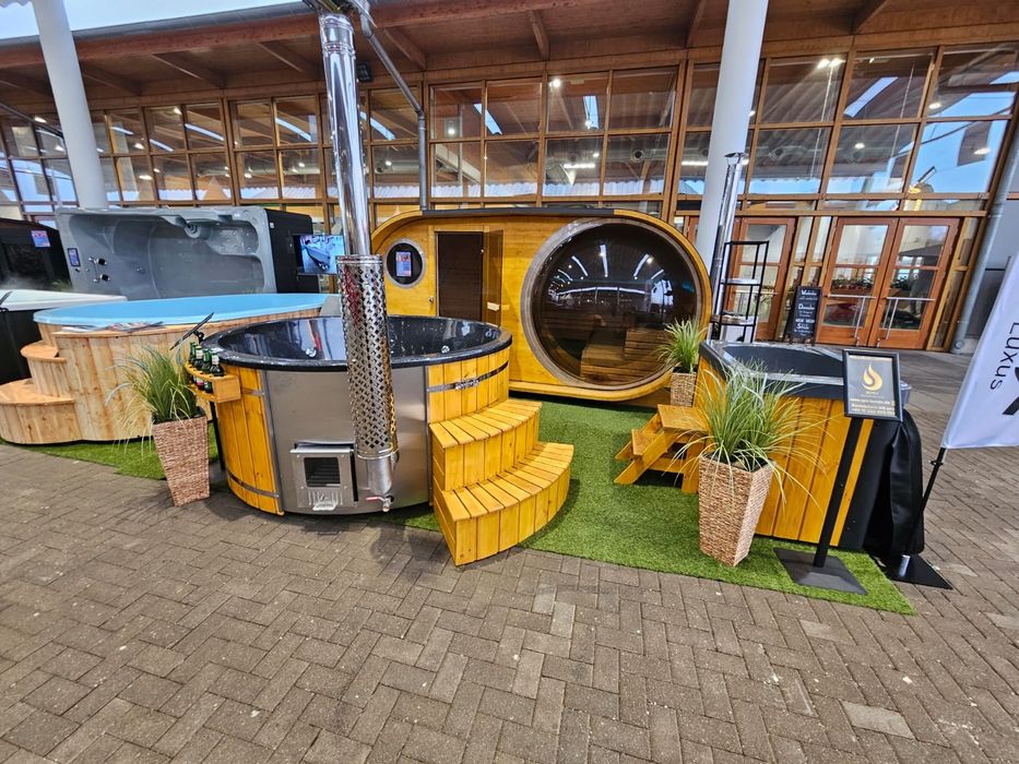 Balia 225cm GRANITCOAT Gorąca Beczka Hot Tub Hydromasaż PREMIUM