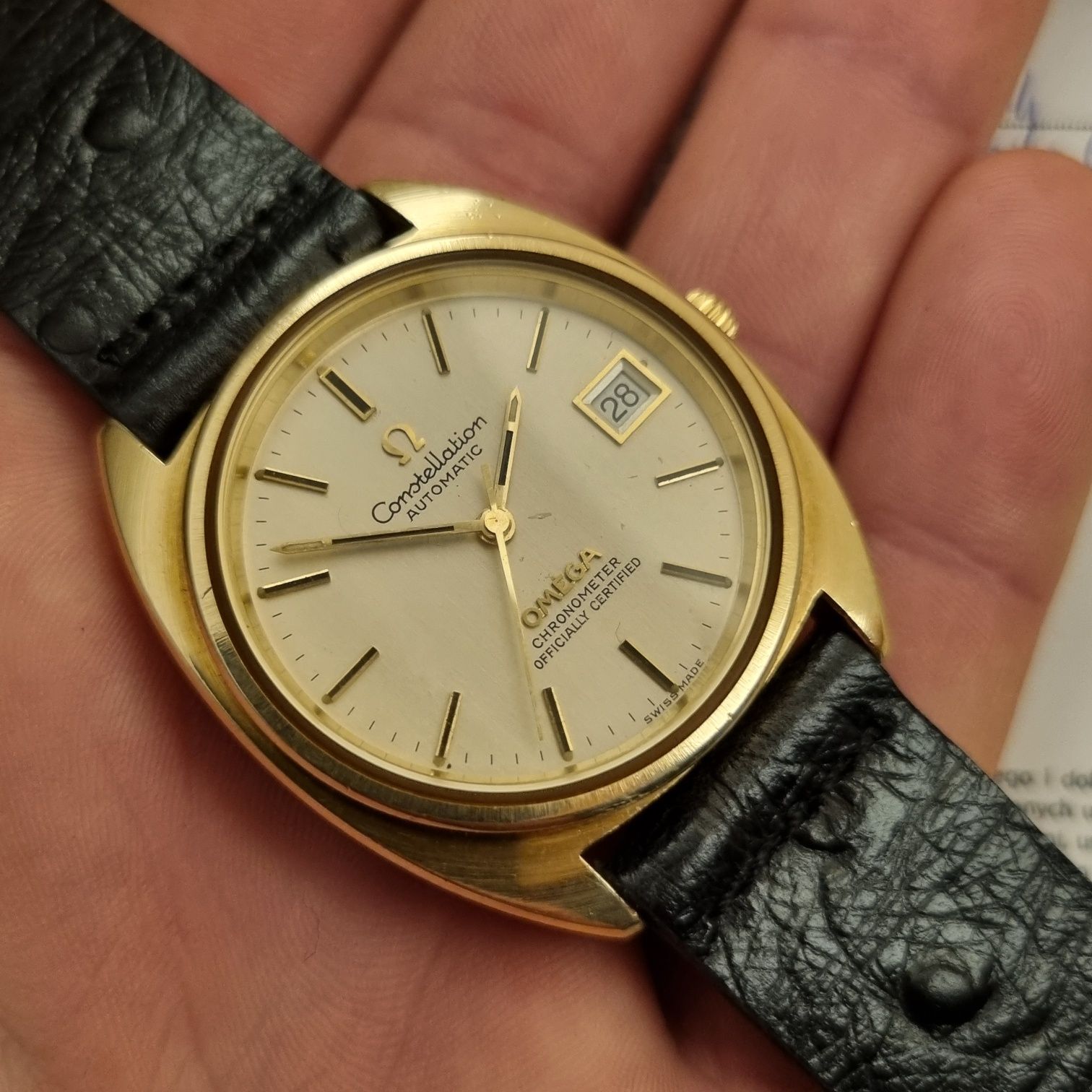 Zegarek Męski Omega C-Shape Constellation 35 mm Automatic lata 1971