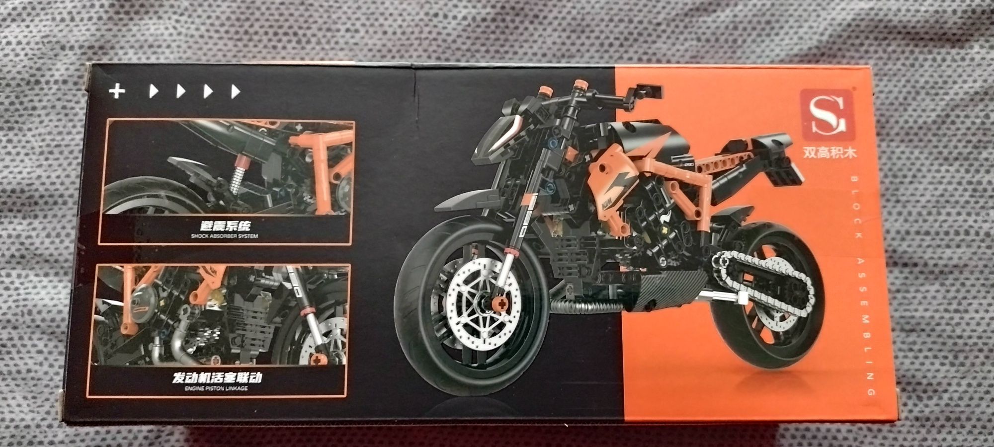 Klocki motocykl motor KTM Duke jak LEGO technic