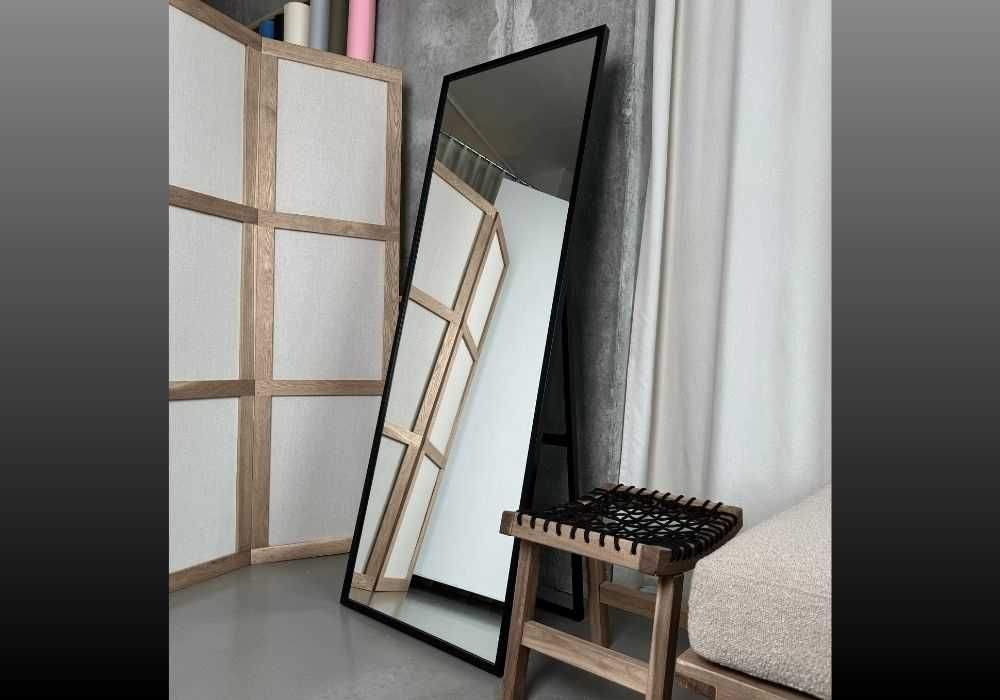 Сучасне підлогове дзеркало ростове біле / чорне / срібне / золоте