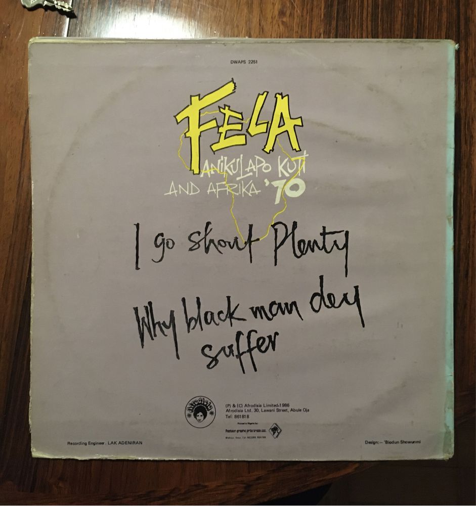 Fela Kuti and Afrika 70 - I Go Shout Plenty!!! (disco vinil)