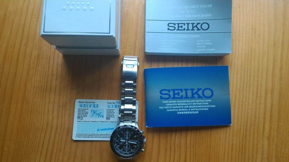 Relógio Seiko Solar (cronógrafo)