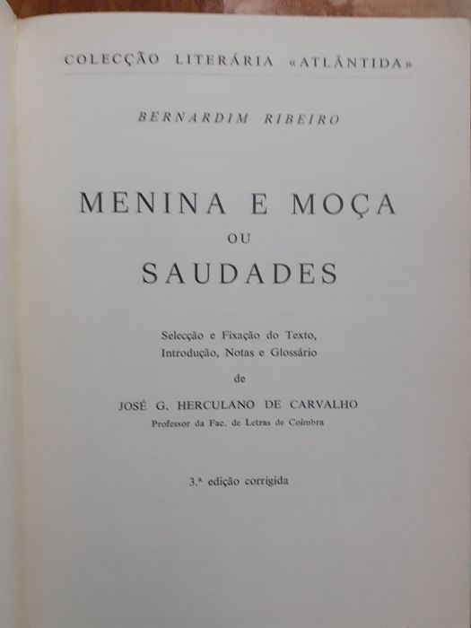 Menina e Moça ou Saudades