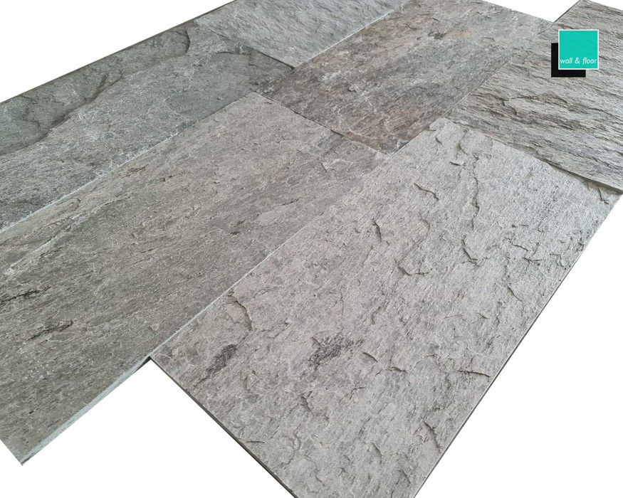 Kamień kwarcytowy Silver Shine Dekoracja Elewacja Dom Taras