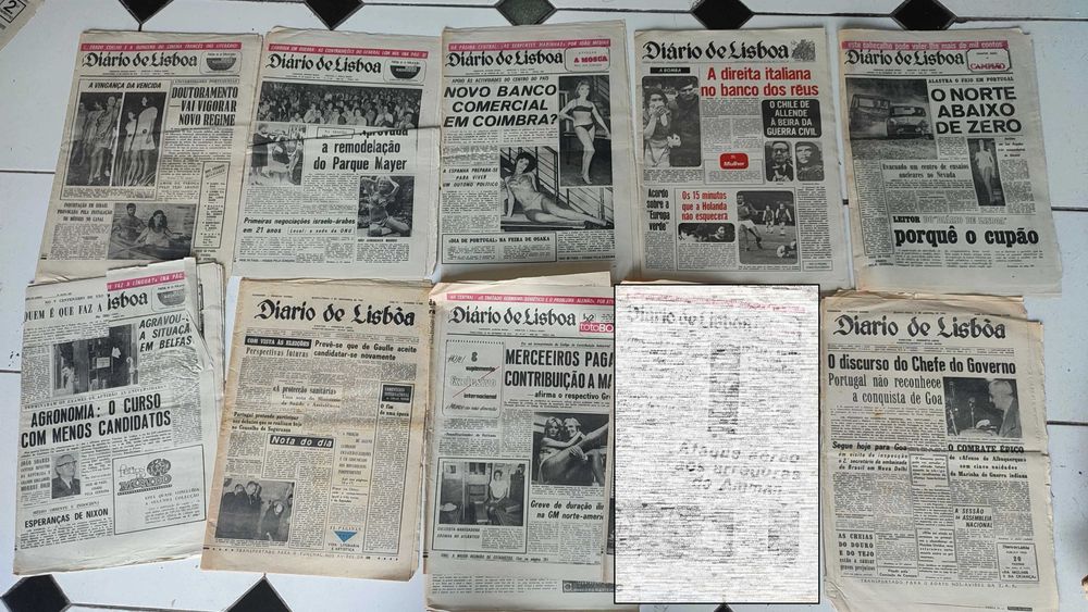 Lote 54 Jornais Diário de Lisboa