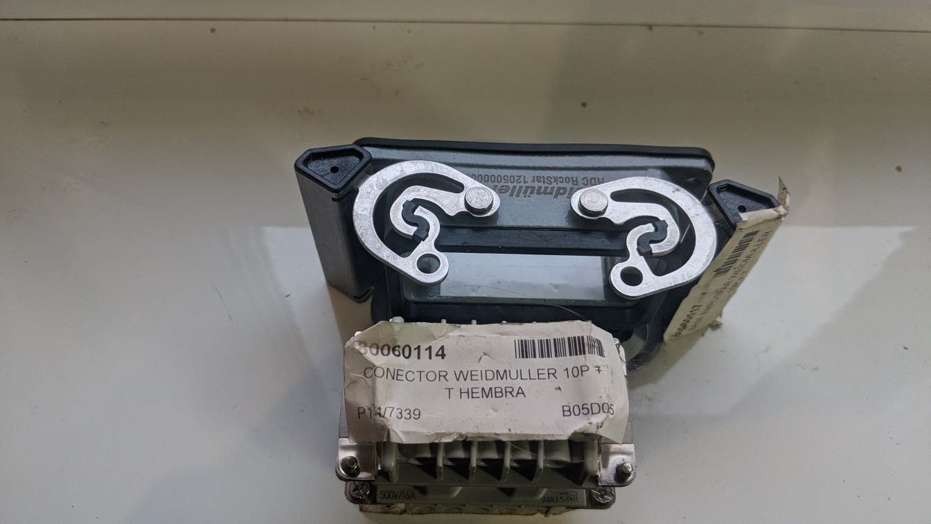 Разъем Коннектор папа мама conector weimuller 10 pin типа XT 90 60