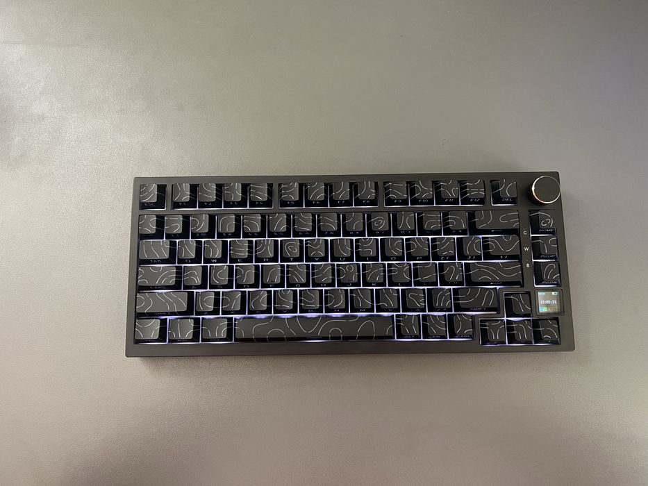 Ajazz ak820pro+топографічні кейкапи