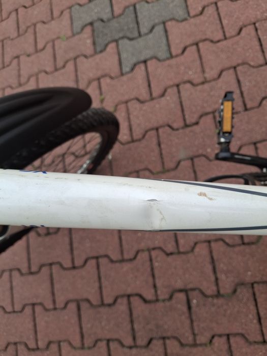 Damski rower biały.