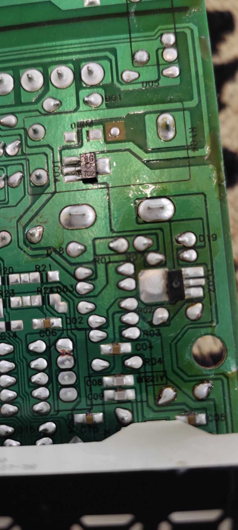 Плата управления микроволновки Samsung GE87LR, наклейка RCS-D2LED3-41
