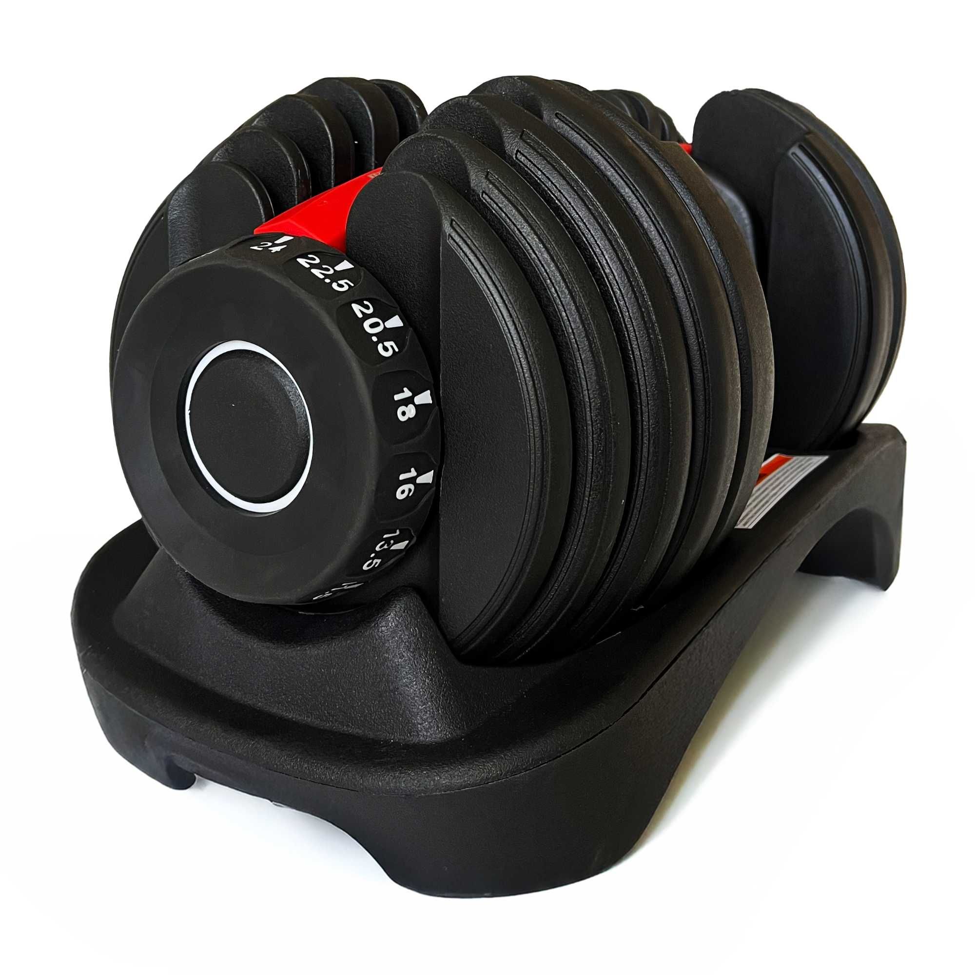 Regulowany hantel 2w1 PREMIUM 2,5-24 kg magnetyczna HANTLA ŻELIWNA