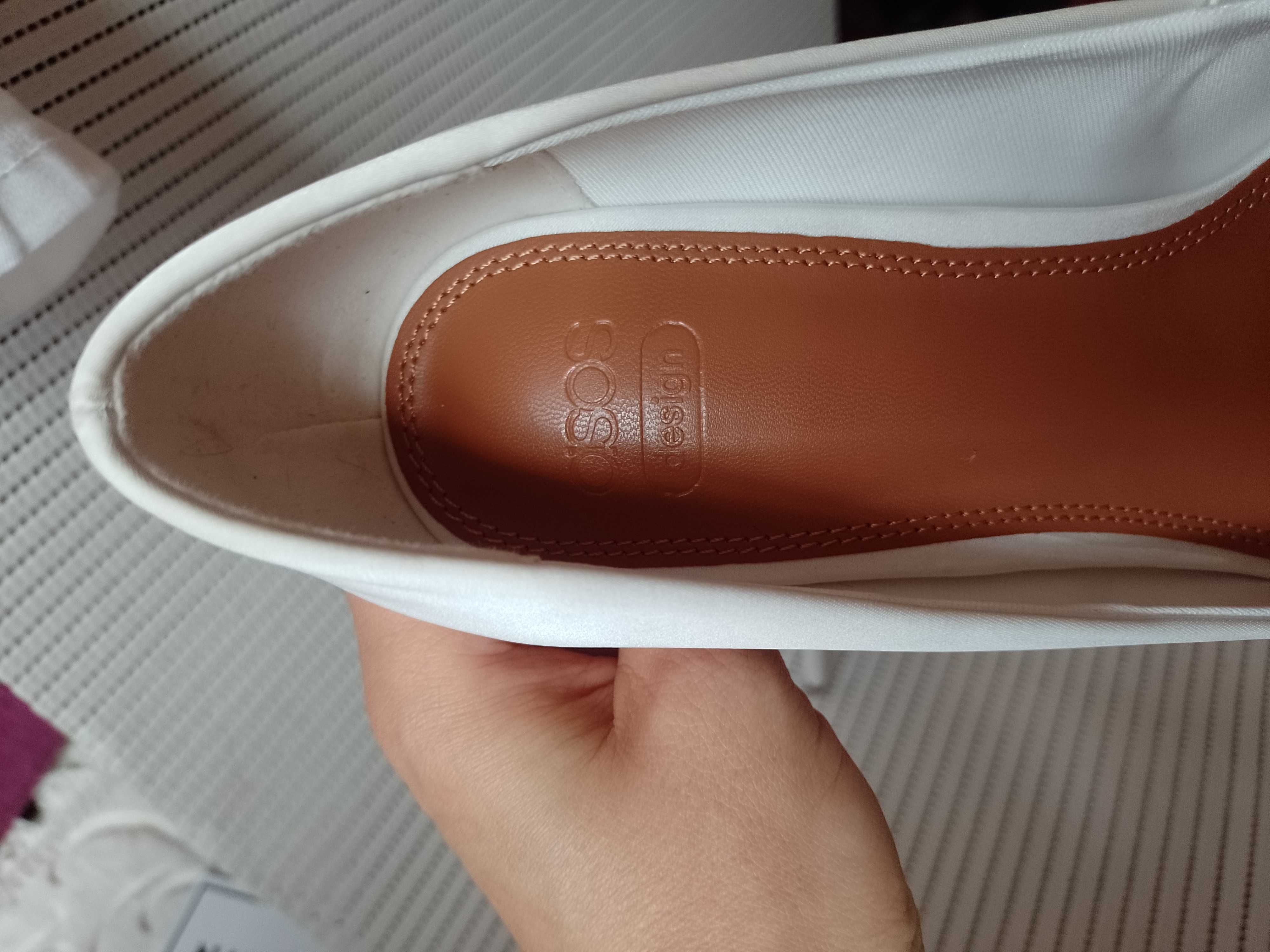 (40) ASOS/ Białe czółenka szpilki ślubne z Londynu, NOWE