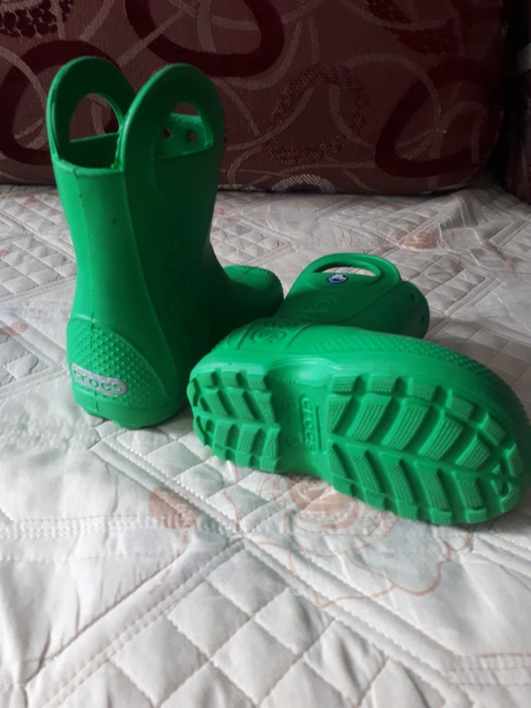 Зелені чоботи гумові Crocs, C6
