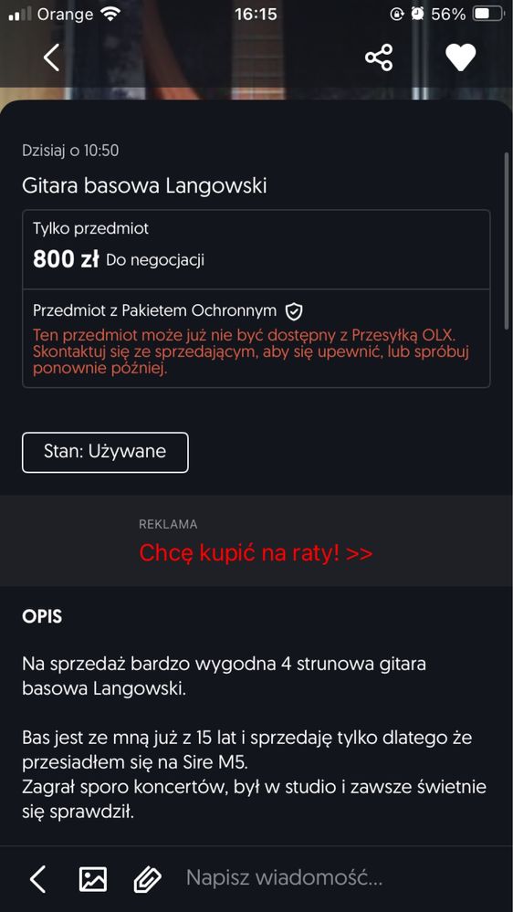Nowy Gitarowy Zestaw do whisky froster prezent okazja