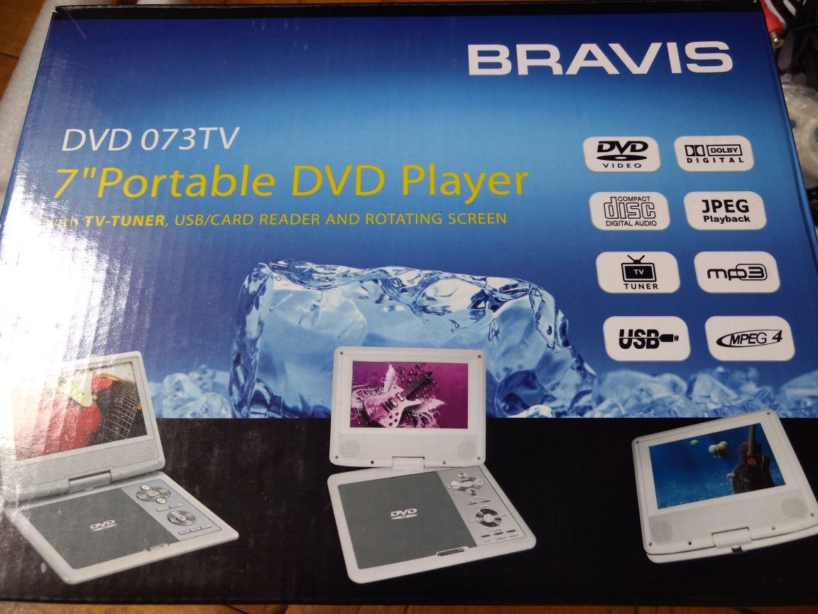 Портативний DVD Bravis