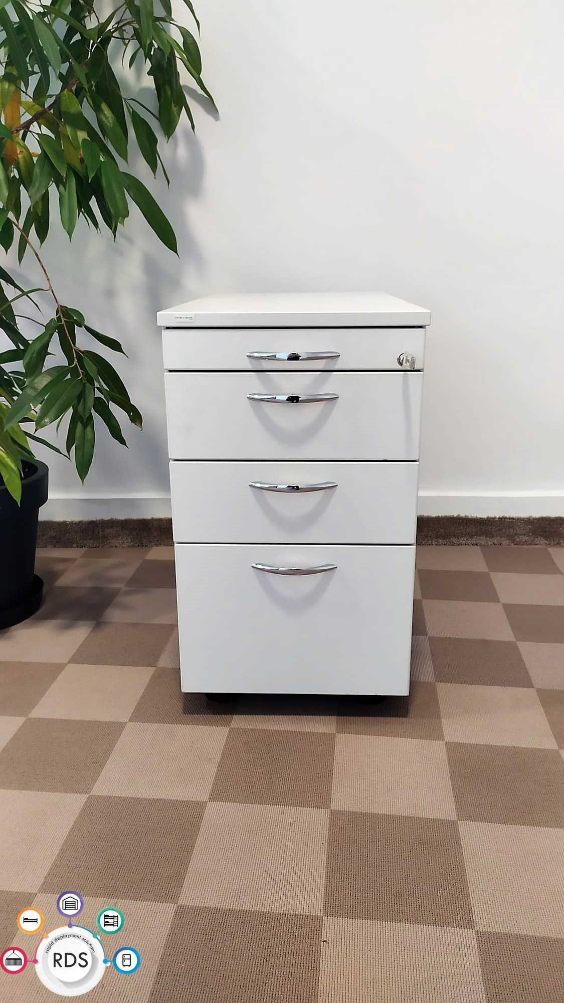 Kontener pod biurko kontenerek z szufladami szafka zamykana na klucz