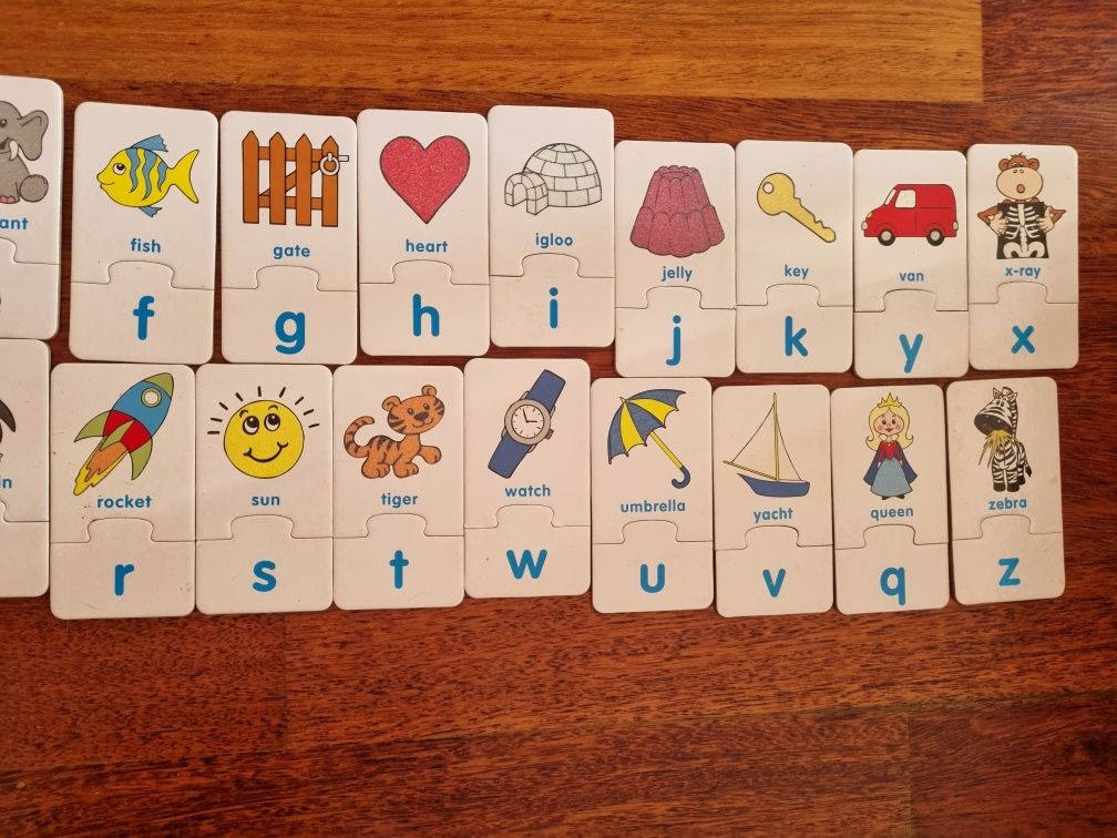 Puzzle alfabet angielski Alphabet a b c