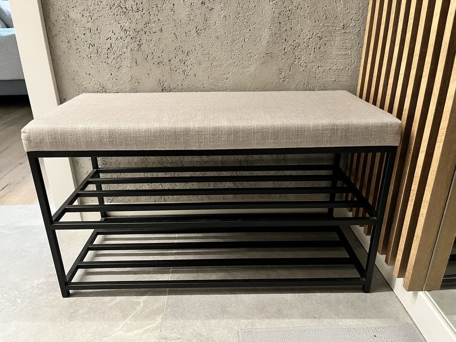 Ławka z siedziskiem i półkami na buty Gina firma KLUDO