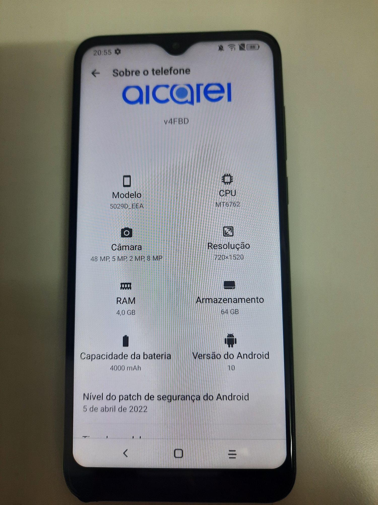 Alcatel 3L como novo
