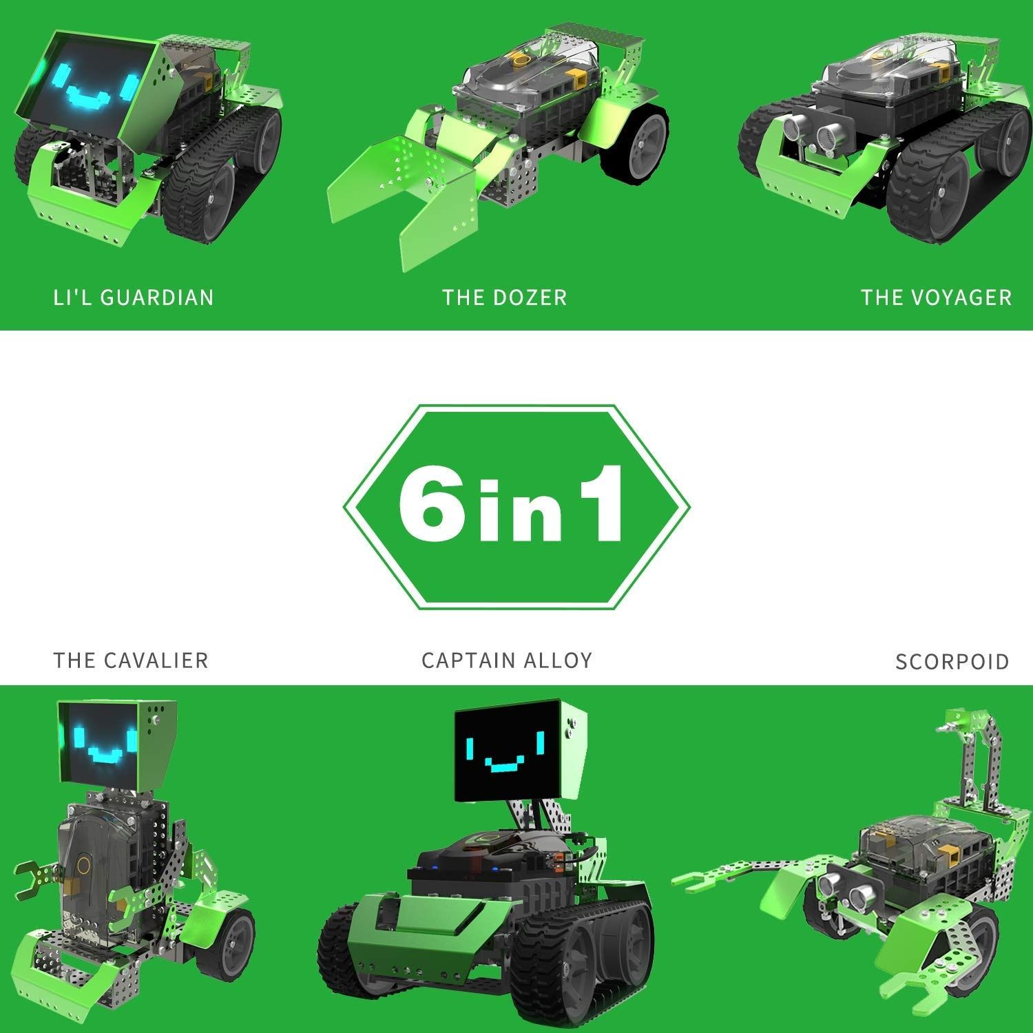 Конструктор робот Robobloq Qoopers 6 в 1