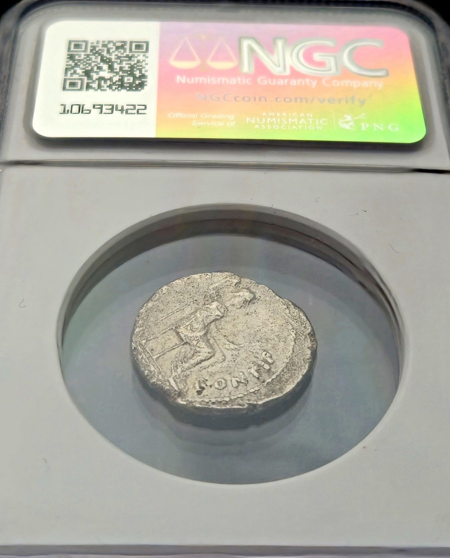 Biblijna moneta Tribute Penny - denar Tyberiusza - grading NGC