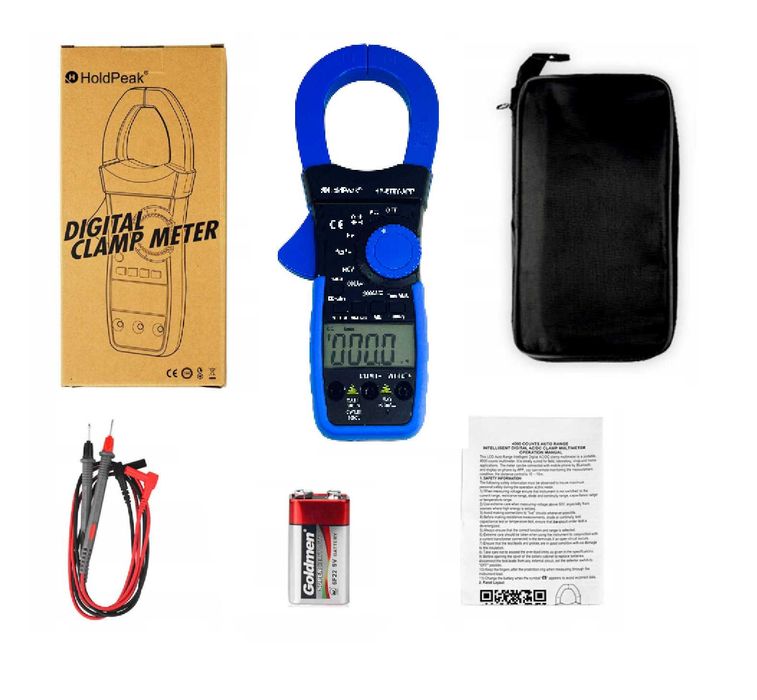 miernik cęgowy HP-570C-APP 1000A AC/DC z bluetooth