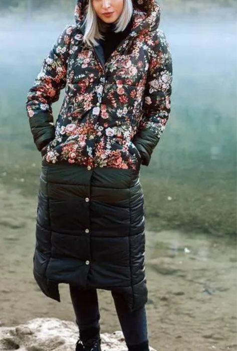 Naoko Plaszcz dlugi kurtka zimowa rozmiar M