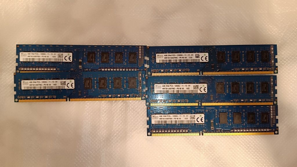 Pamięć Ram DDR3 20GB | 4GB kość l Komputer Stacjonarny | hmt451u6bfr8a