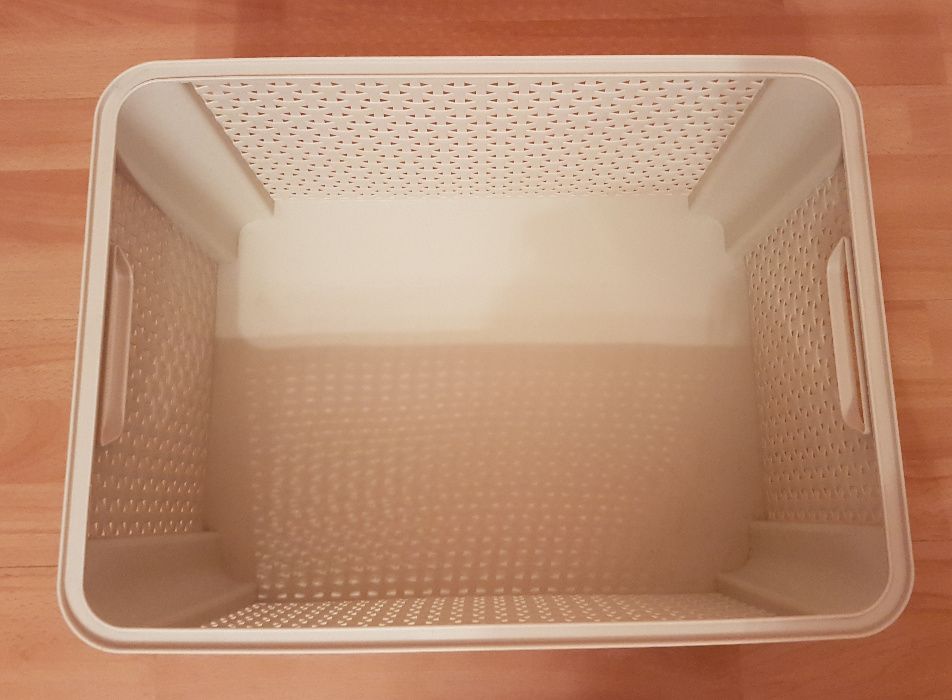 CURVER koszyk RATTAN STYLE L duży pojemnik z pokrywą