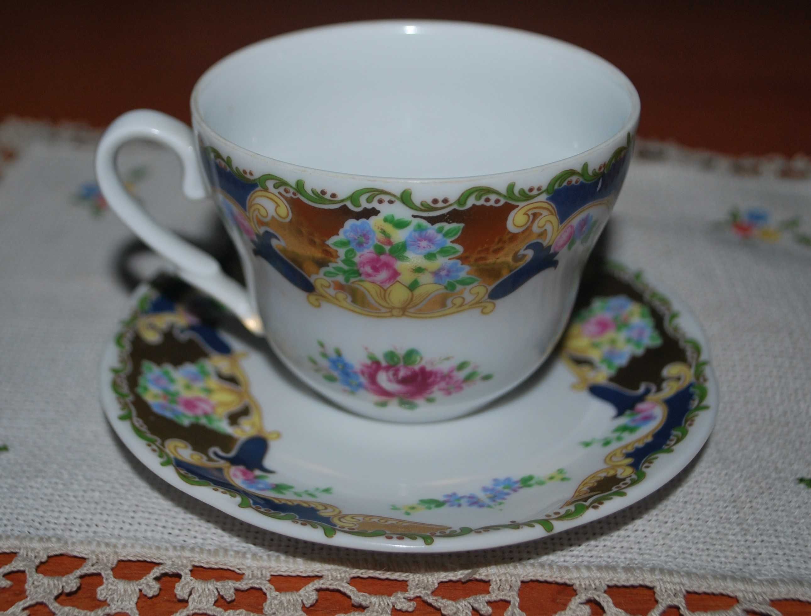 Chávena e Pires Porcelana Limoges Vizavi Itália