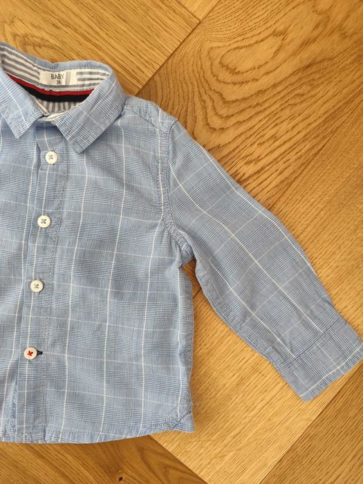 Zestaw 2szt- koszule 74 koszula niemowlęca chłopięca bawełniana