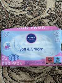 Chusteczki Nawilżone Nivea Baby Soft & Cream DUO PACK