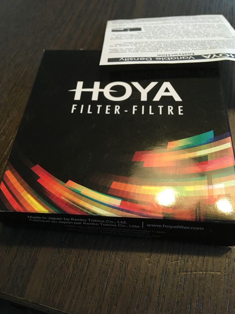 Filtr Hoya Variable Density 52mm filtr regulowany szary