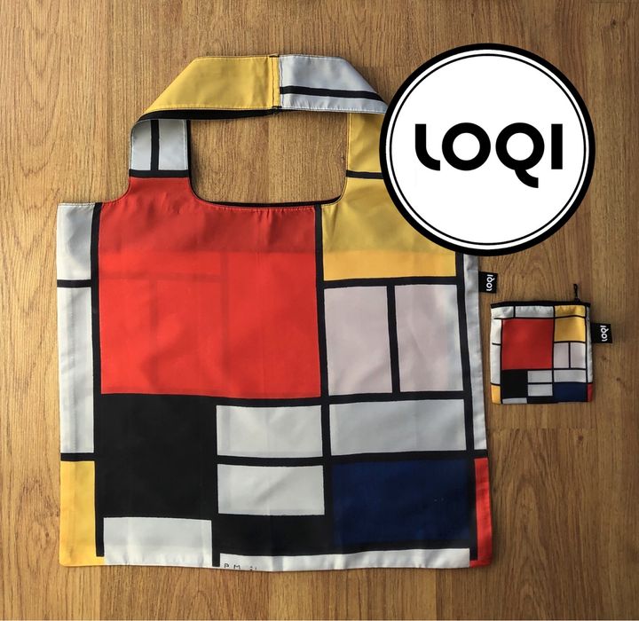 Torba siatka Loqi Museum Piet Mondrian abstrakcja
