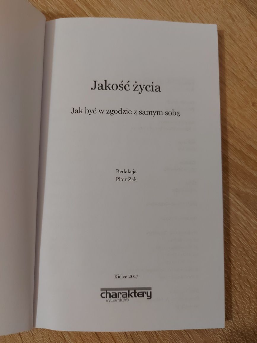 KSIĄŻKA ,,Jakość życia"