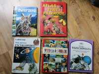 Książka wszechświat, encyklopedia, atlas zwierząt, wiedza o świecie
