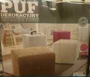 Pufa siedzisko dekoracyjne nieotwierane