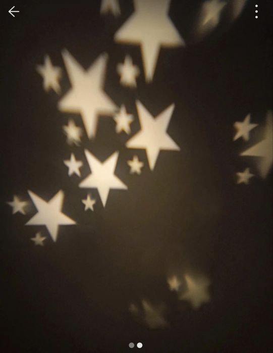 Dekoracja z obracającymi gwiazdami -nowa z metką.