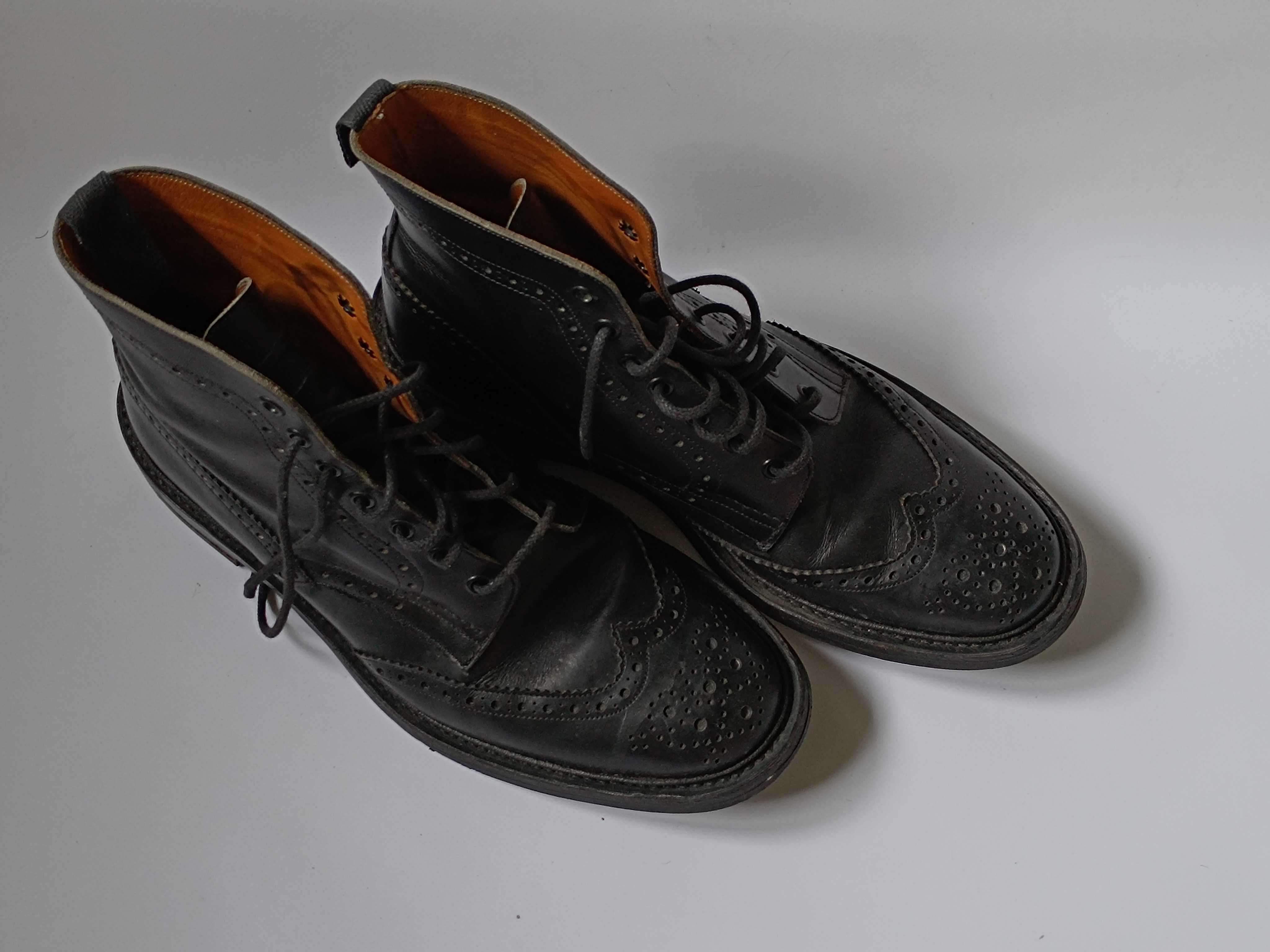Tricker's Boots Black размер 44-44.5 мужские ботинки чоловічі черевики