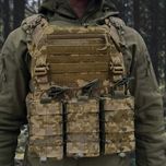 Плитоноска Warmor Gen.3 Pro ПІКСЕЛЬ + 3 підсумки під АК. Кордура.