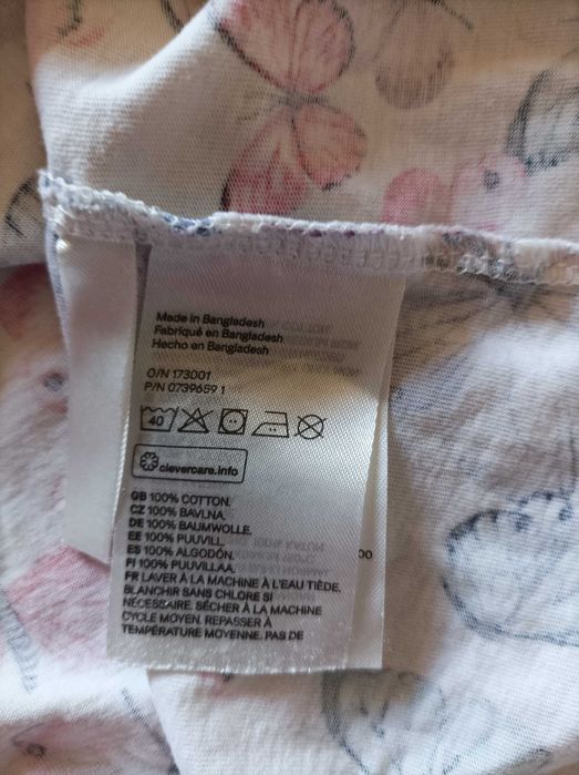 Sukienka motylki H&M rozm 116/122