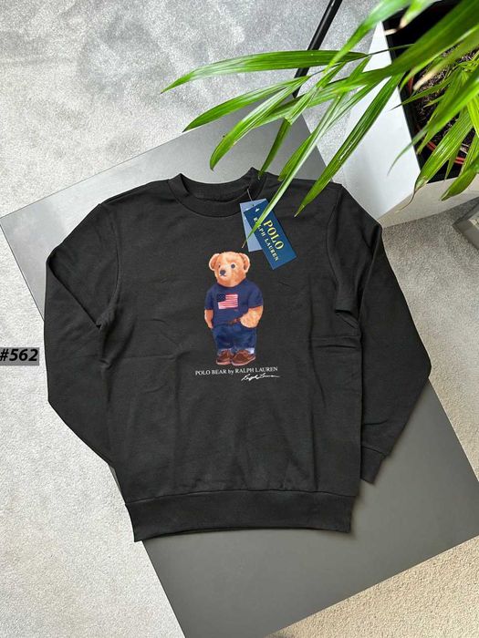 Новый Свитшот Ralph Lauren USA Bear Черный › Кофта Ральф Лоурен Поло