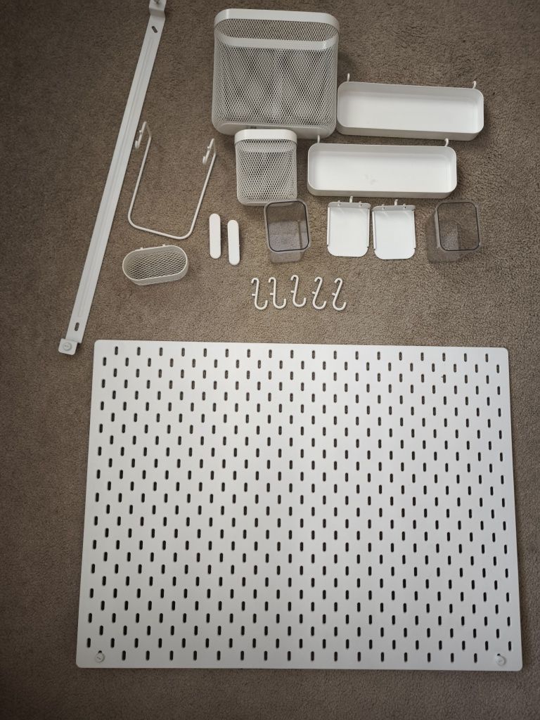 Ikea Skadis tablica + pojemniki