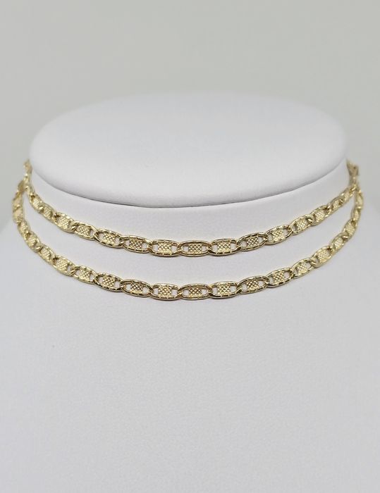 Złoty łańcuszek splot Gucci próba 585 14k