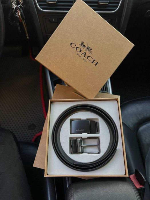 Чоловічий ремінь Coach Набір