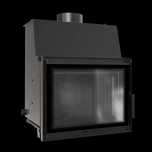Kominek z płaszczem wodnym ZUZIA DECO 12 kW Ø 200 czarne wyłożenie