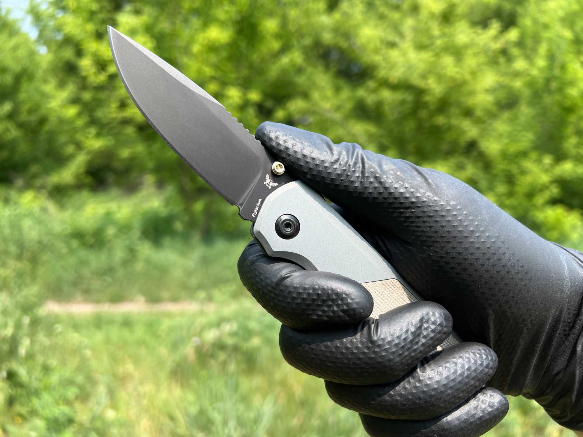 Складний ніж Flytanium Arcade Shark-Lock Alu/Micarta, DLC CPM S35VN