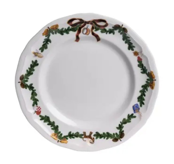 Столовий сервіз новорічний порцеляновий ROYAL 32 предмети на 6 персон