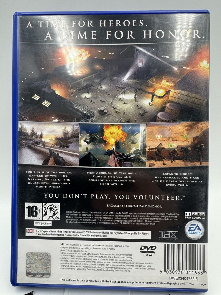 Medal Of Honor European Assault Ps2 Gwarancja