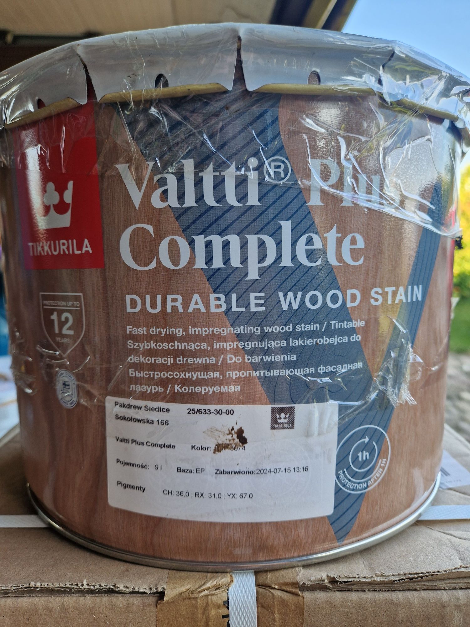 Lakierobejca Tikkurila Valtti Plus Complete 9L