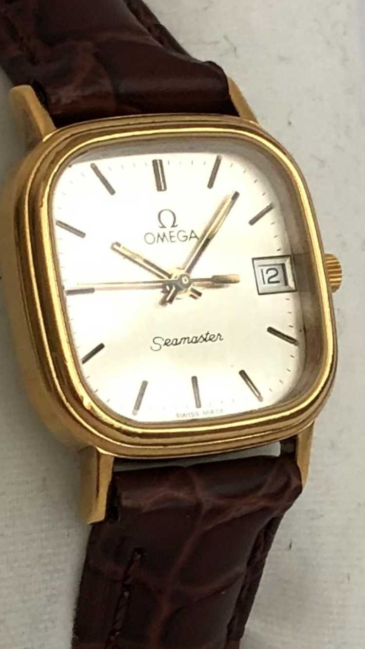 Omega Seamaster, klasyczny damski, koperta w kolorze złotym, super!!!
